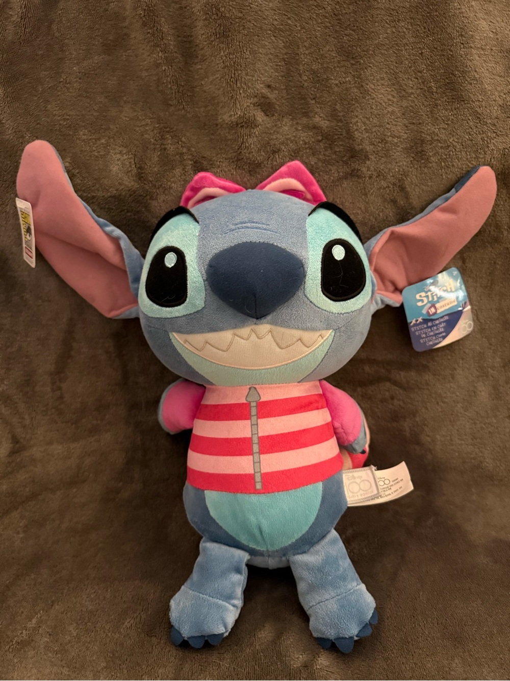 Comic Con exclusive Disney 100th anniversary Stitch as Cheshire Cat plush